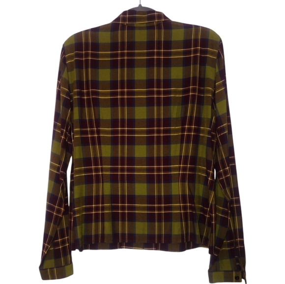 Jones New York Plaid Blouse - Picture 4 of 11